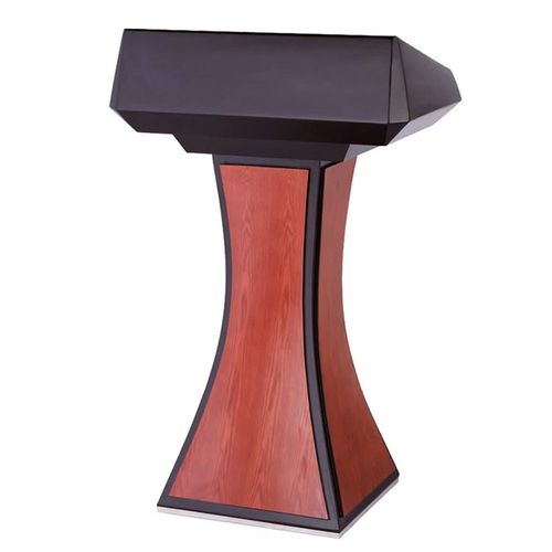 南方高档实木演讲台发言主持台讲台讲桌咨询台迎宾台报告台可移动