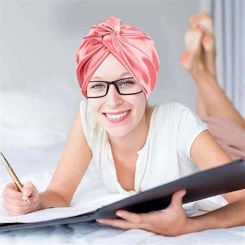 Adjustable Silk Satin Hair Bonnet For Sleeping Double Layer