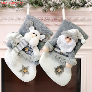 New Christmas Year Xmas Stocking Gift Sack Bag Noel Candy