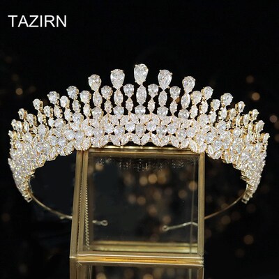 5A Crowns Cubic Zirconia Tiaras for Women CZ  El