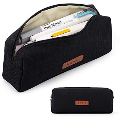 Canvas Pencil Case Student Pouch Coin Cosmetic Bag Office St