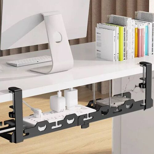 No Drilling Extendable Under Desk Cable Management Metal Cab