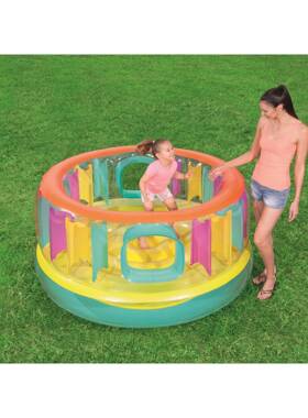 Bestway 52262 安全小型家用 彩色蹦蹦床跳床游乐充气室内城堡