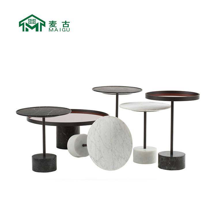 麦古 9系列北欧现代酒店样板房别墅咖啡厅大理石金属边几茶几,住宅家具,茶几,淘宝优惠券,粉丝福利购,淘宝优惠卷