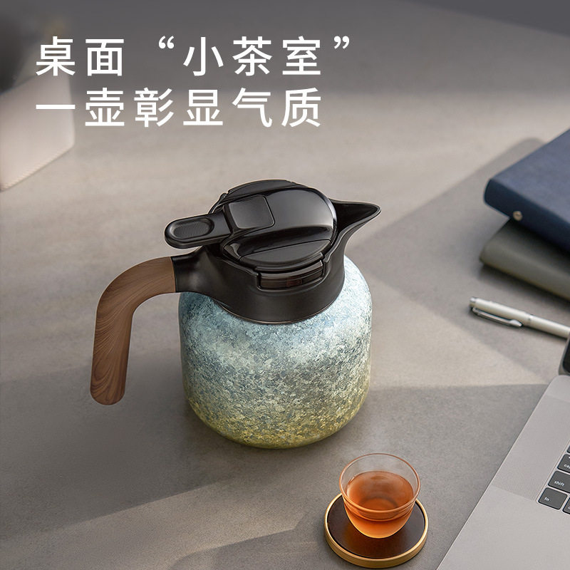 焖茶壶内外纯钛显温批发保温壶泡茶壶闷泡壶博雅集大容量闷钛材质,餐饮具,保温壶,淘宝优惠券,粉丝福利购,淘宝优惠卷
