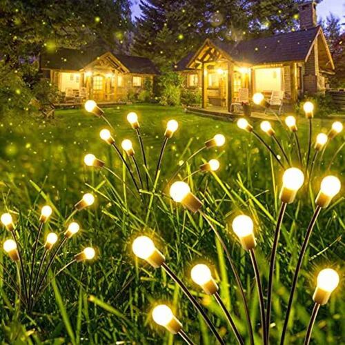 6/8/10L Solar Firefly Lights Waterproof Outdoor Garden Decor