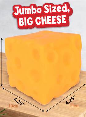 1pc Extra Large Squishy Squeeze Cheese Block Stress Ball toy