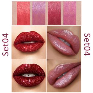 4 Colors Makeup Lipstick Cosmetics Lipstick Set Lip Tint Lip