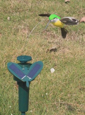 3-1PCS Solar Powered Flying Humming Bird Dancing Fluttering