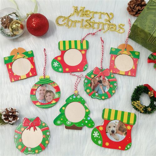 10/20pcs Christmas Frame Ornaments Christmas Picture Frame X