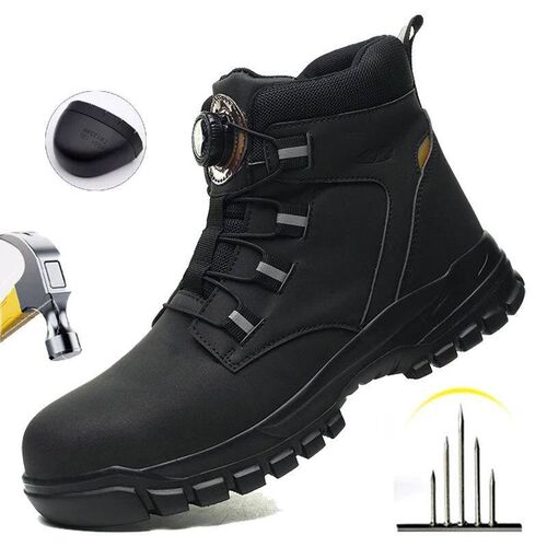 Waterproof Safety Boots Men Indestructible Steel Toe Work Bo