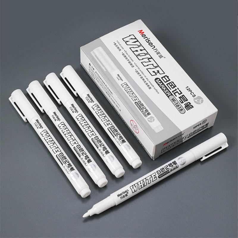 Waterproof Metal Marker Permanent White Paint Pen Washing Ar图片