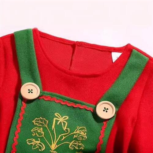 Christmas Elf Suit Cosplay Costumes Green Women Skirt Men Sa