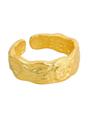 New minimalist open ring female ins French design concave an