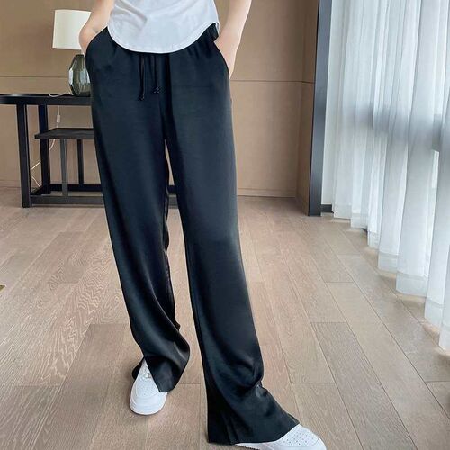 Casual Pants Womens Summer New High Waist Slimming Straight