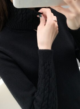 Women Sweater Turtleneck Pullovers Autumn Winter Sweaters Ne