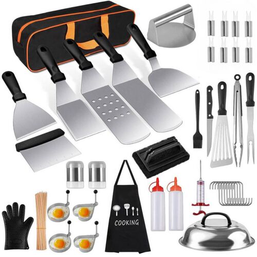 Stainless Steel Barbecue Tool Set oking Spatula mbination Gr