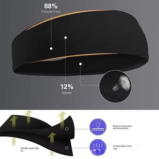 Sweatband for Men Women Elastic Sport Hairbands Head Band Yo