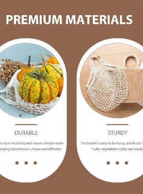 Wall Mounted Fruit Basket Net Bag Home Decor for Kitchen