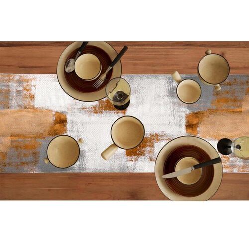 Washable Bohemian Linen Tablecloth Rural Style Party Table D