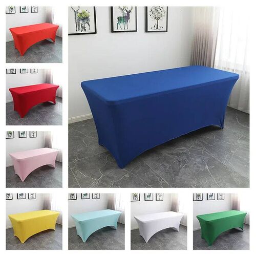 Rectangular Fitted Spandex Table ver Washable Wrinkle Resist