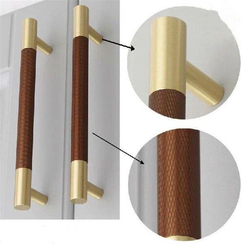 Long Handle Grain Alloy+ Brass Cabinet Handles Wardrobe