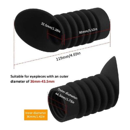 Rubber Eyepiece Cover for 36mm-43.5mm Ocular Lens Extender