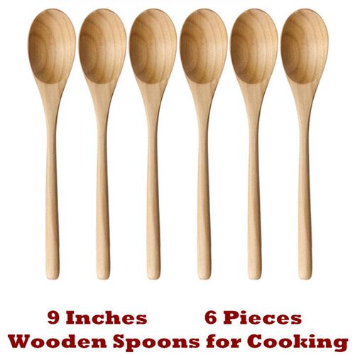 Wooden Soup Spoons Eating Mixing Stirring Tasting Cooking