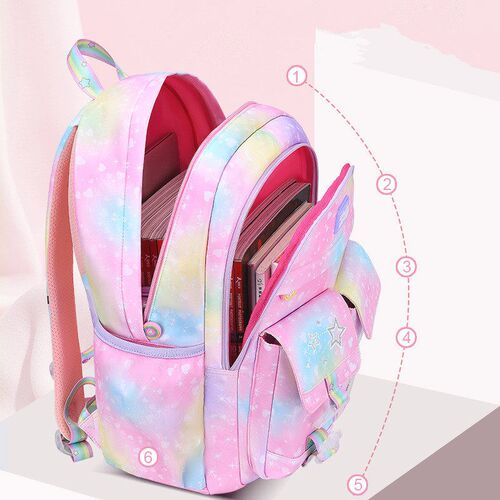 Children School Bags For Girls Kids Satchel Primary Orthoped