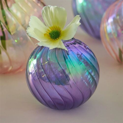 Iridescent Ball Vases Decoration Home Living Room Flower Pot