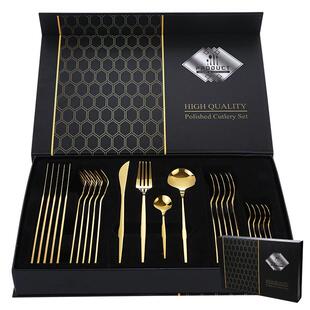 New stainless steel tableware Portugal 24 piece gift box set