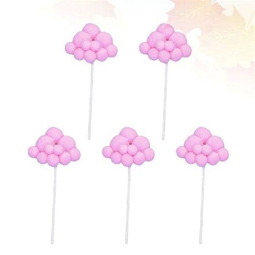 5 Pcs Birthday Cake Decoration Party Cupcake Dessert Topper