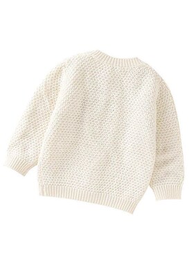 Fresh Solid Color Long Sleeve O-neck Knit Cotton Spring & Au