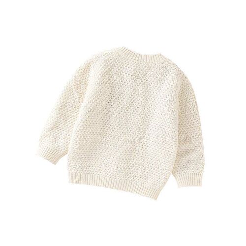 Fresh Solid Color Long Sleeve O-neck Knit Cotton Spring & Au