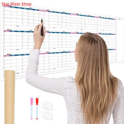 Updated Year Calendar Erasable Yearly Planner Calendar Blank