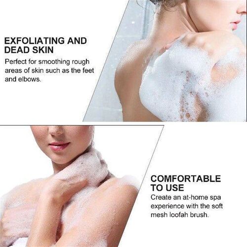 Shower Bath Brush Body Wash for Men Back Sponge Exfoliating