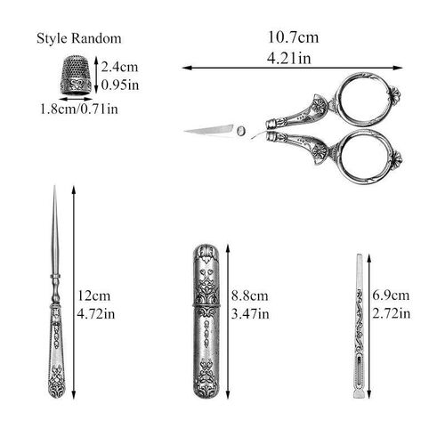 IMZAY Retro Scissors Set With Vintage Scissors Stainless Ste