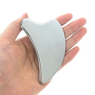 1Pcs Scraper Face Neck Sha For Gua Steel Stainless Massager