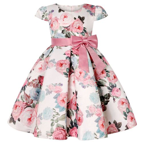 Summer Kids Flower Dresses for Girls Christmas Children Clot