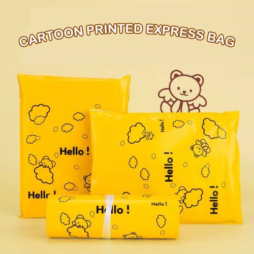 10Ps Colorful Bear Courier Bag Envelope Pakaging Bags Pink W