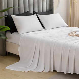 Soft white bed sheet Bedspread bedsheet bedcover coverlet