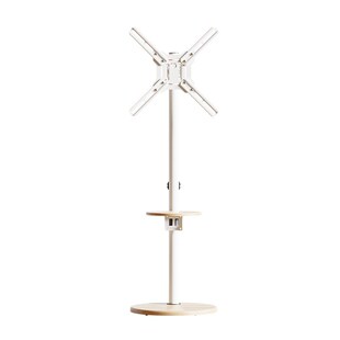 Horizontal and vertical rotating TV stand, movable belt whee