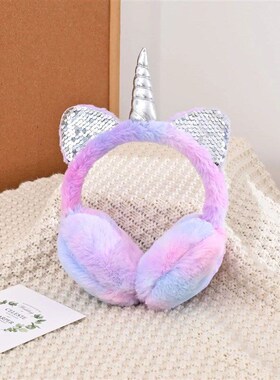 Cute Unicorn Earmuffs Children Kids Cat Ears Lovely Ear-Muff