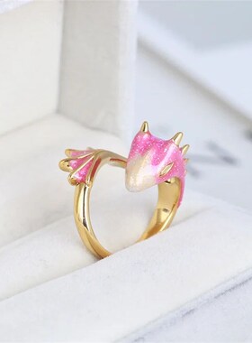 Wus 2023 New Pterosaur Ring Enamel Glaze Color Glaze Highli