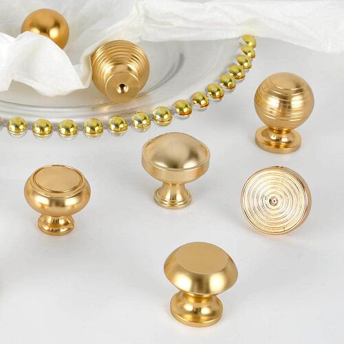 4 Pcs Modern Simple Round Knob Drawer Knob Zinc Alloy