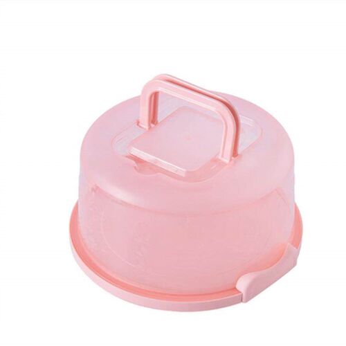 5pcs Round Cake Box Clear Cylindrical Pattern Transparent T