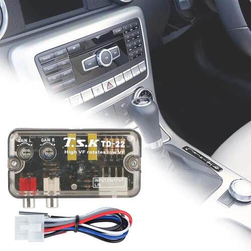 Auto Car Audio Converter Speaker Level Converter Adapter Uni