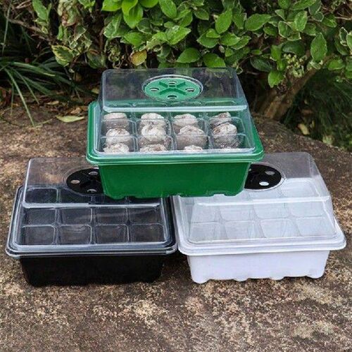6/12 Holes Seed Starter Tray With Humidity Dome Succulent