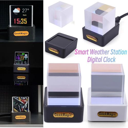 2025 New GeekMagic Crystal Cube Photo Display Holographic De