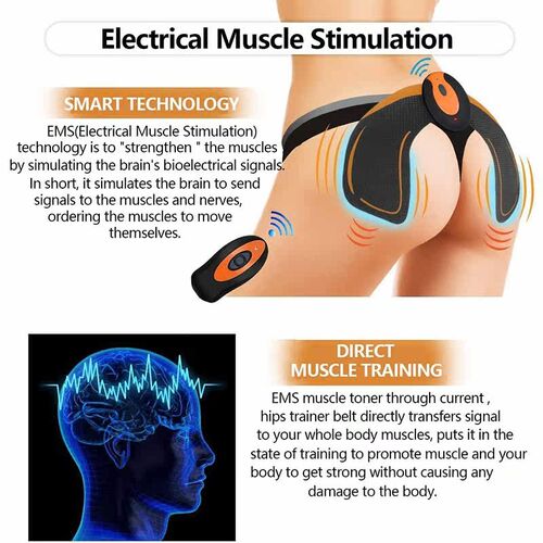 EMS Wireless Remote Hips Trainer Electric Muscle Stimulator